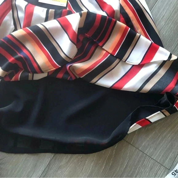 Anne Klein Womens Striped Cami Spaghetti Strap Tank Top Shirt NWT Size Medium - Picture 7 of 9